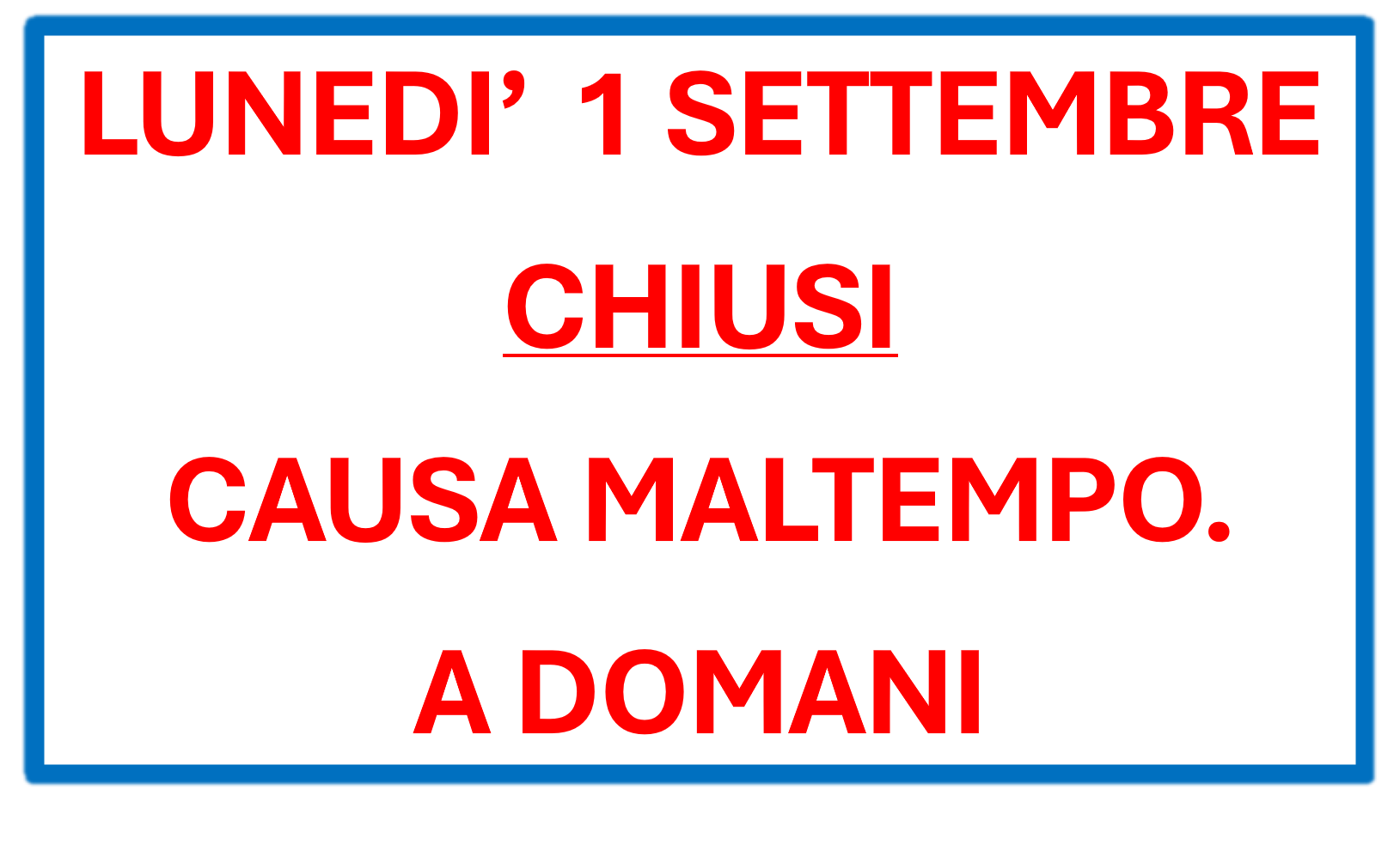chiusura